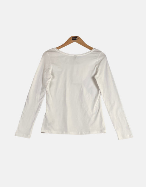 White long sleeve t shirt FM
